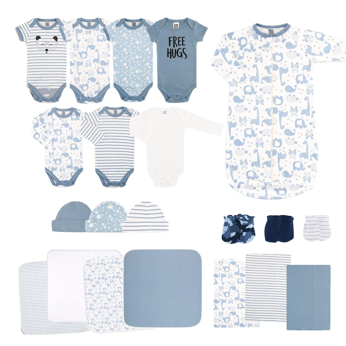 23 Piece Newborn Clothes Set for Baby Boys | Layette Gift Set