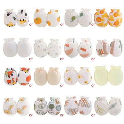 5Pairs Baby Anti-Scratch Gloves Infant Boy Girl Unisex Mittens Baby Accessories QX2D